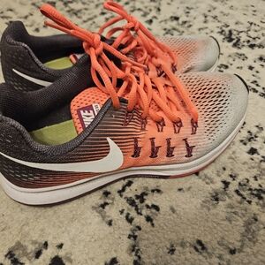 Nike Orange and Gray Running Shoes